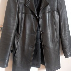 Genuine Black Leather Jacket Mixmix